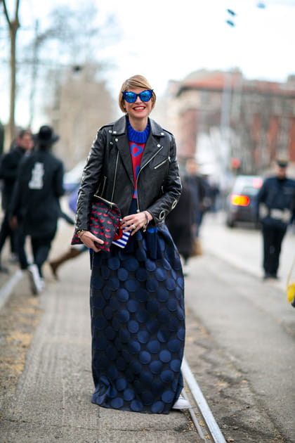 Street style &agrave; Milan : la jupe XXL