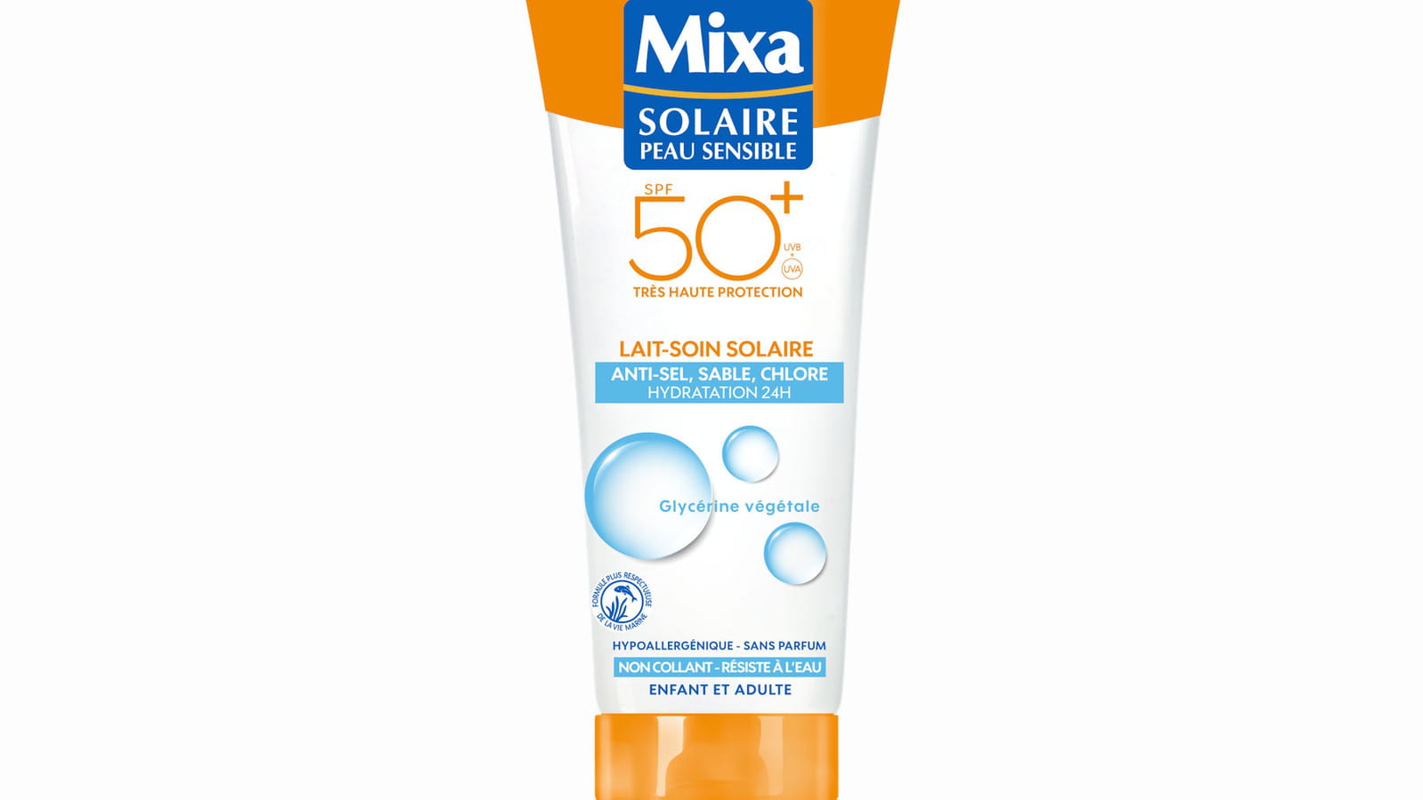 Lait soin solaire, Mixa 