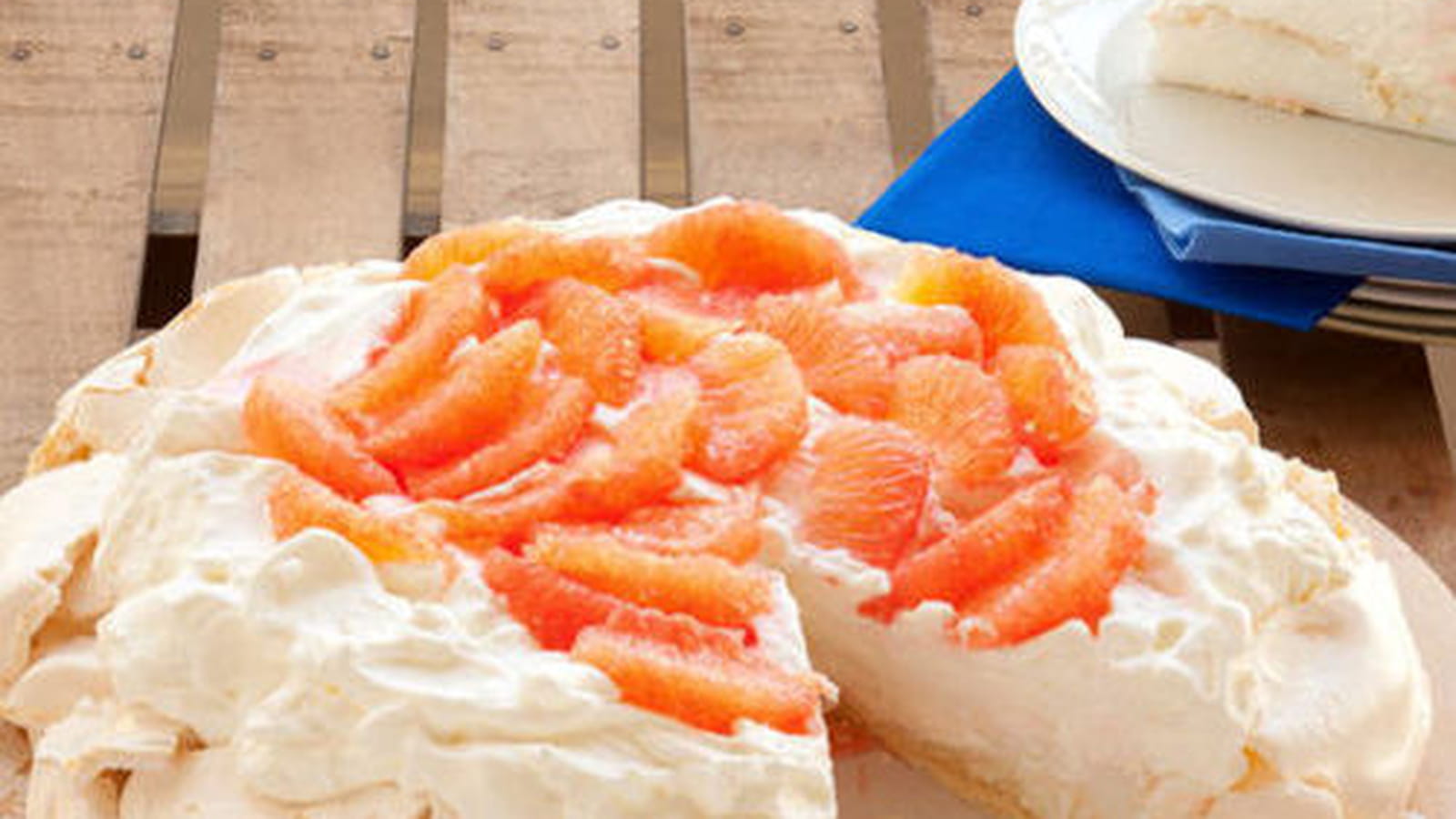 Pavlova au pamplemousse