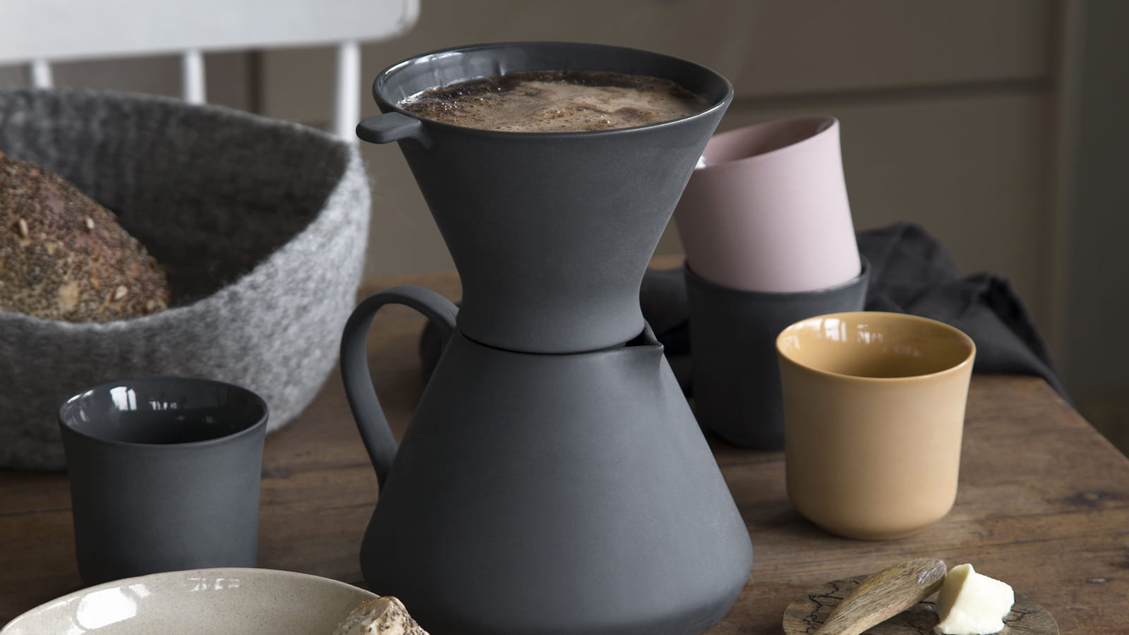 Cafetière en grès 