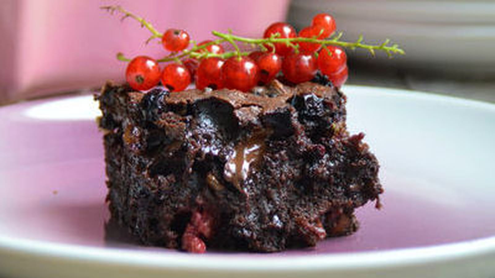 Brownie aux fruits rouges