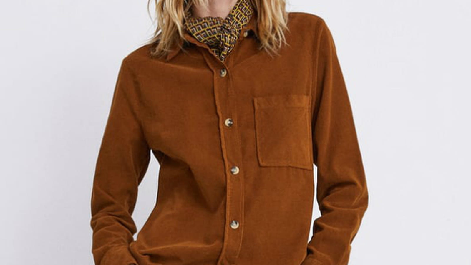 Chemise en velours côtelé