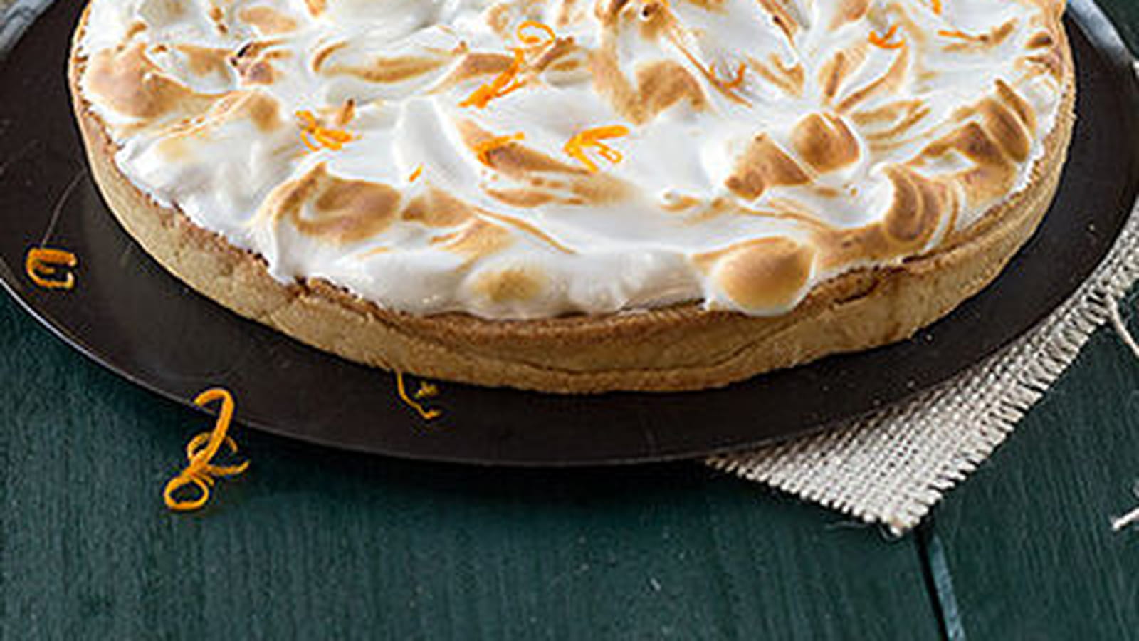 Tarte meringuée clémentines