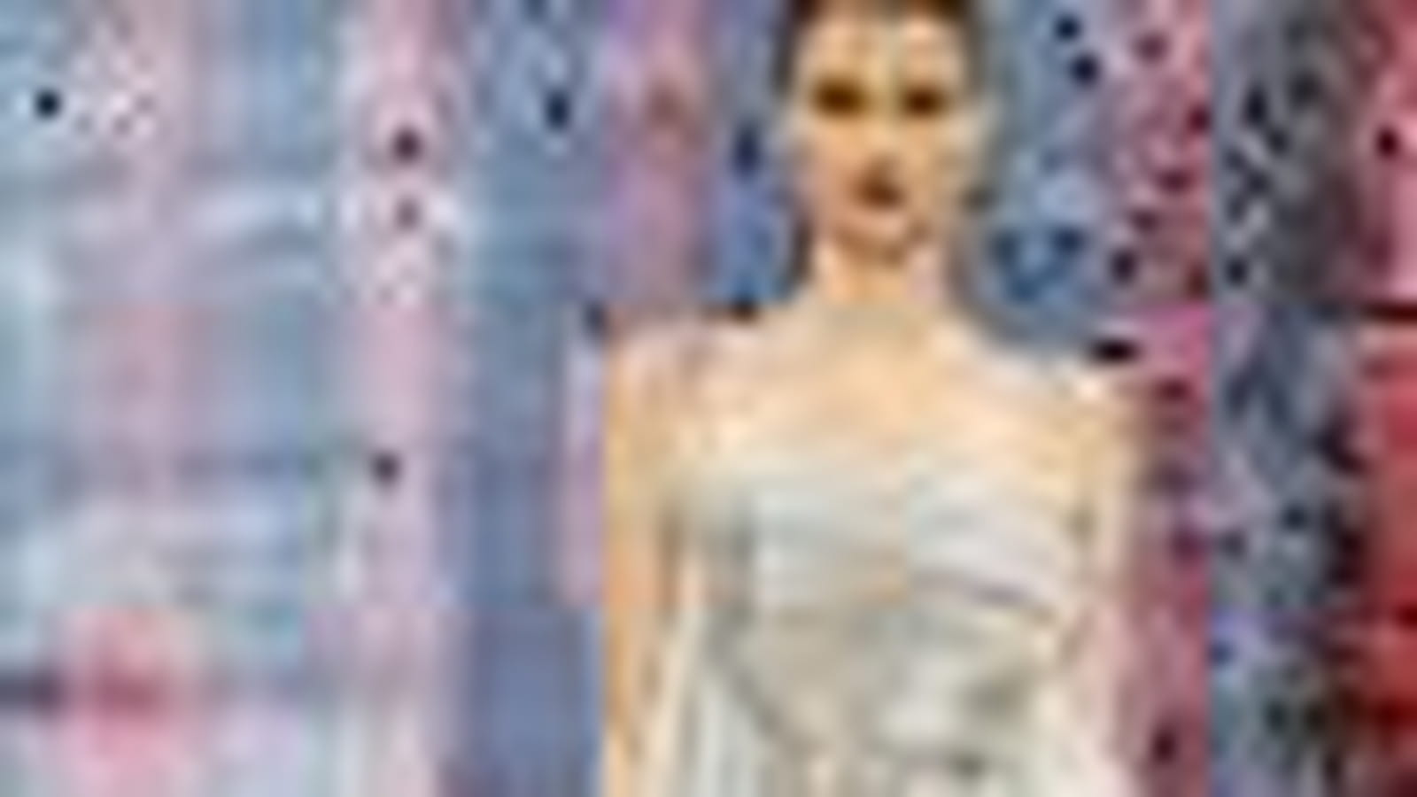 Robe en mousseline blanche de Stéphane Rolland