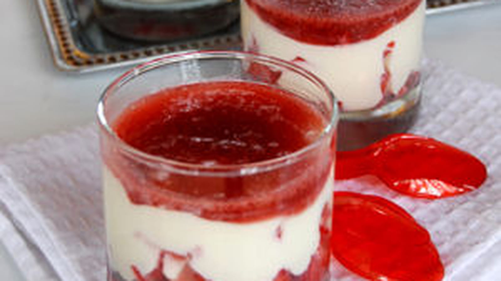 Verrines de fraises