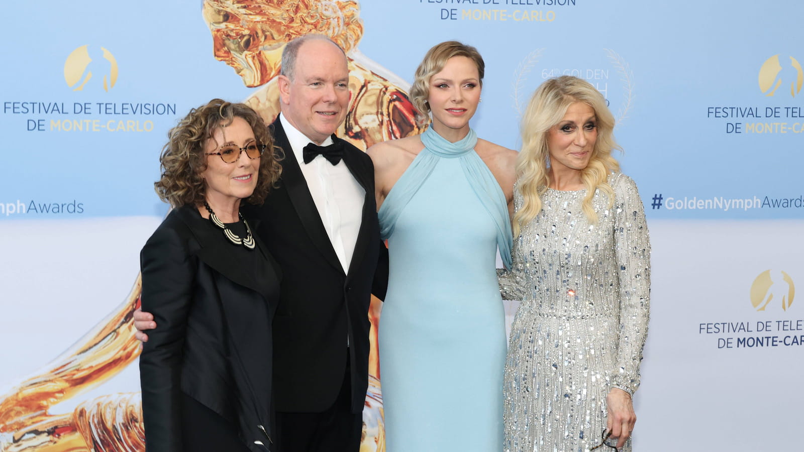 Mireille Dumas, Albert et Charlene et Judith Light 