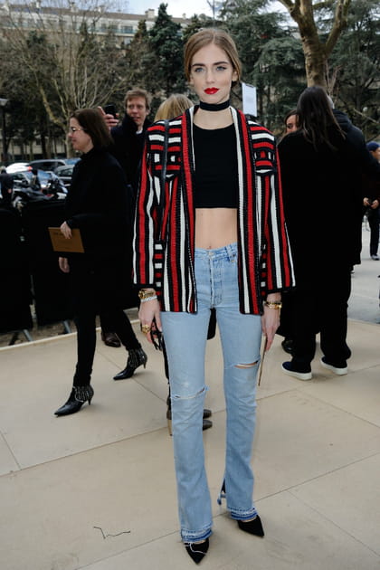 Chiara Ferragni, jean grunge