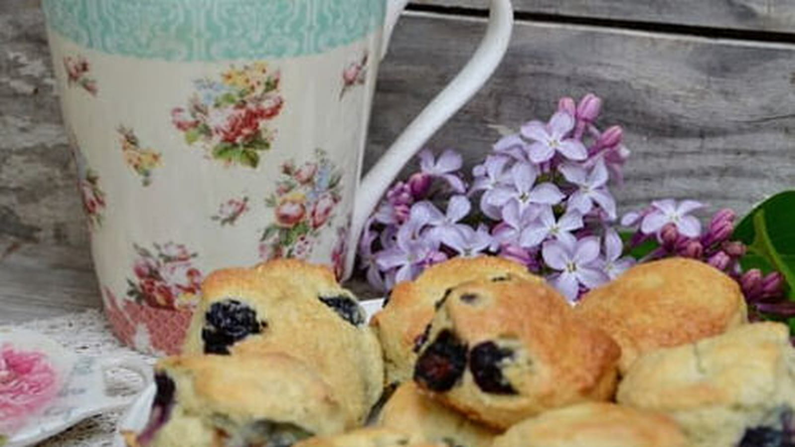 Scones aux myrtilles