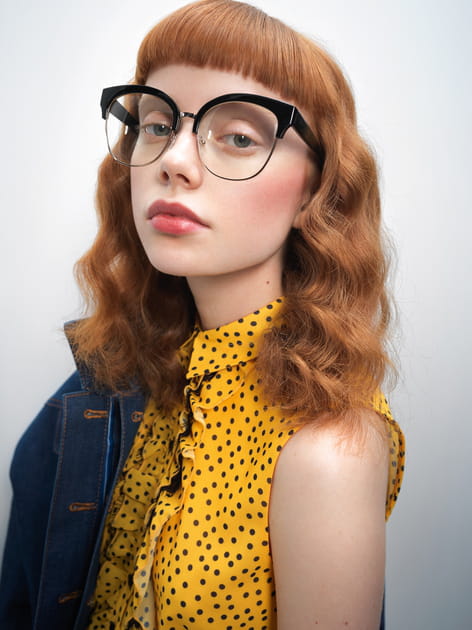 Carr&eacute; long avec mini frange