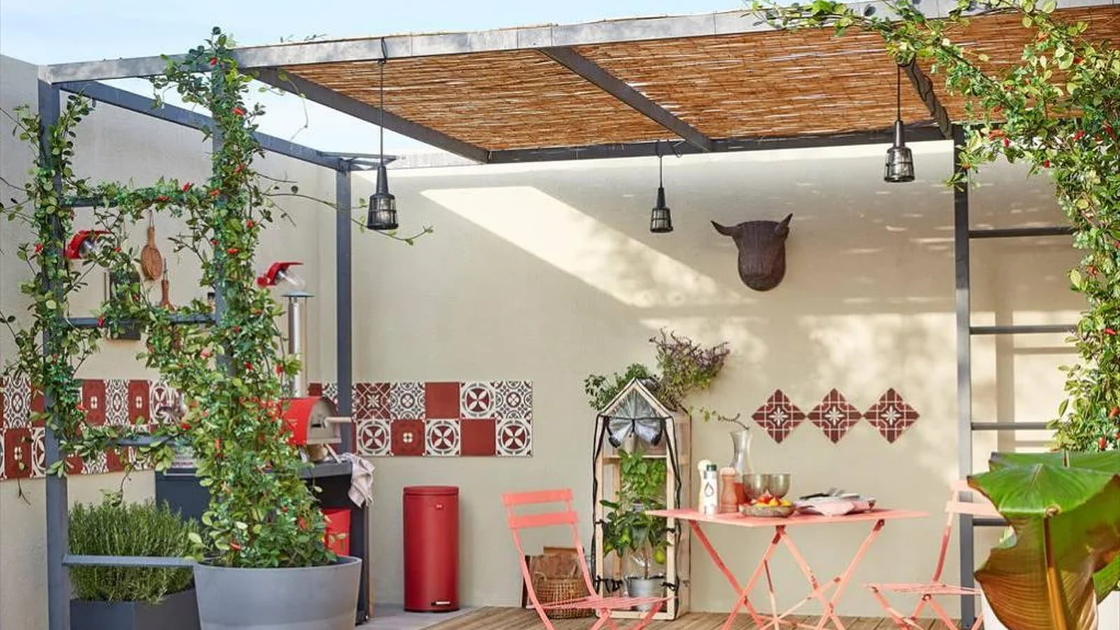 Tonnelle de jardin sans toit