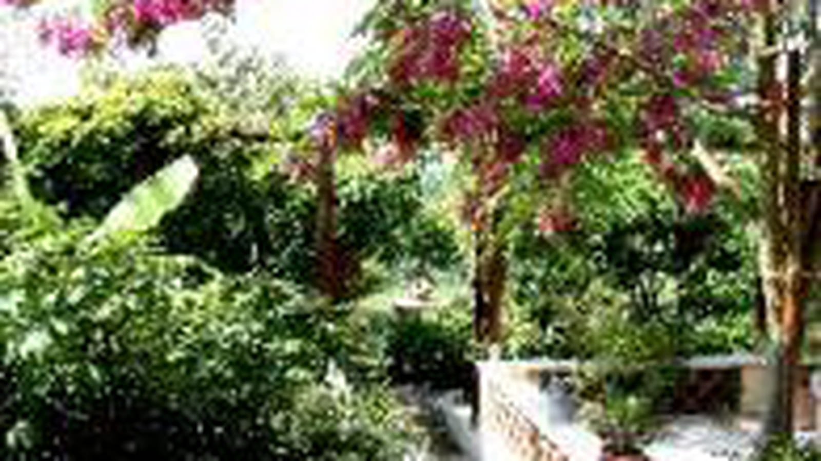 Accès au jardin d'agrément