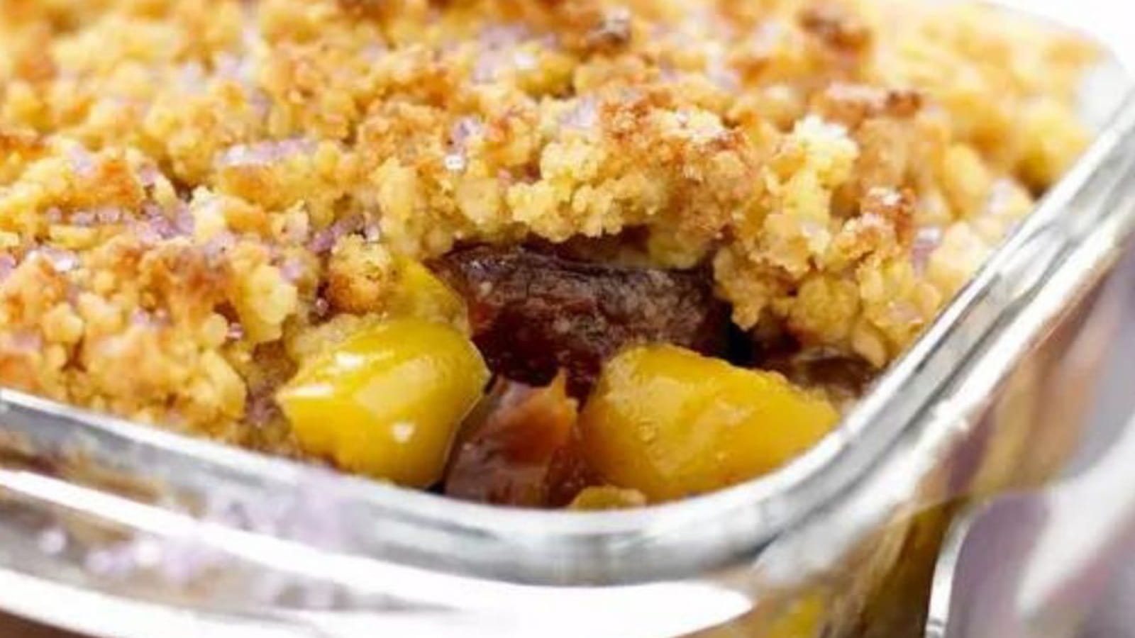 Crumble de palets bretons aux prunes