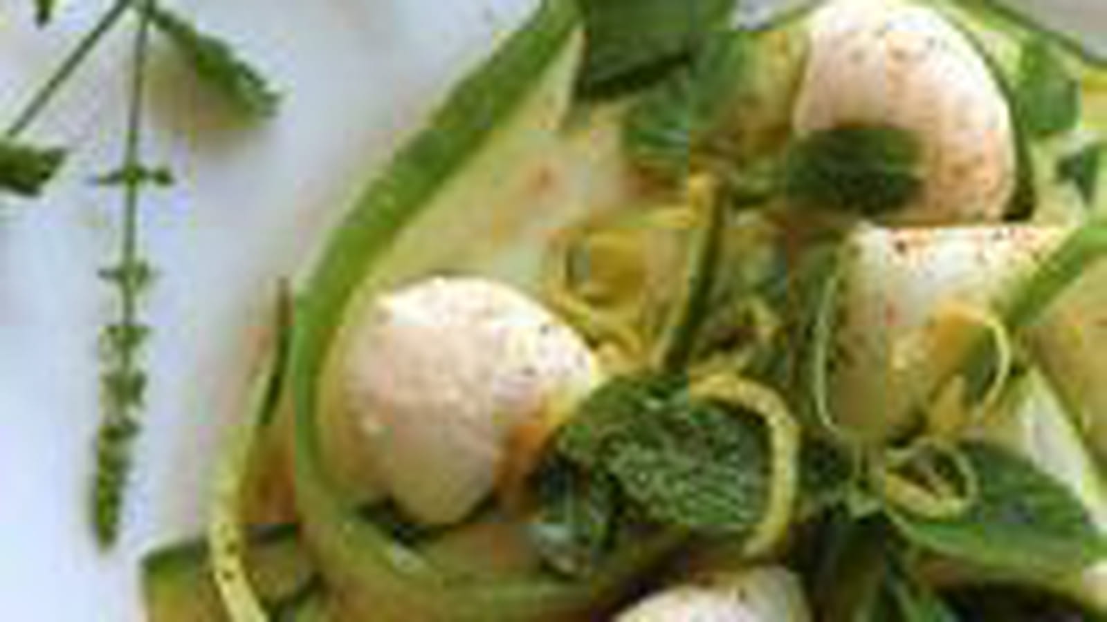 Salade de courgettes et mozzarella de Jamie