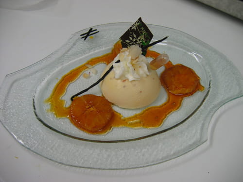 Parfait semi-glacé au grand-marnier et orange confite