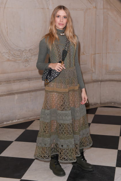 Elena Perminova au d&eacute;fil&eacute; Christian Dior