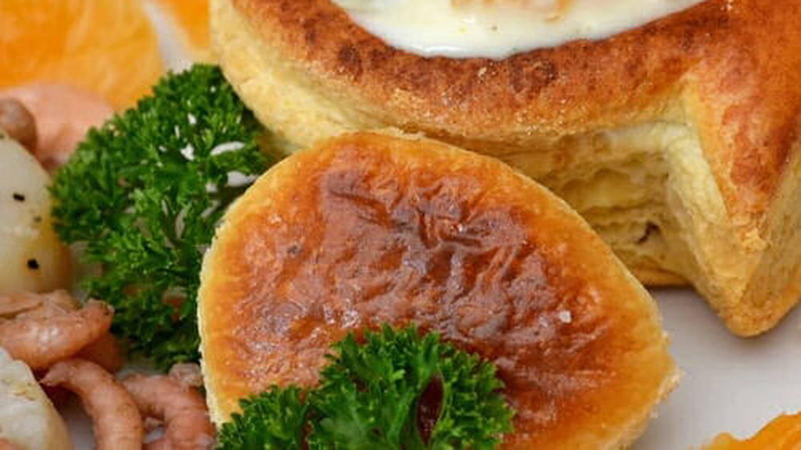 Bouchées de la mer aux clémentines et béchamel au curry