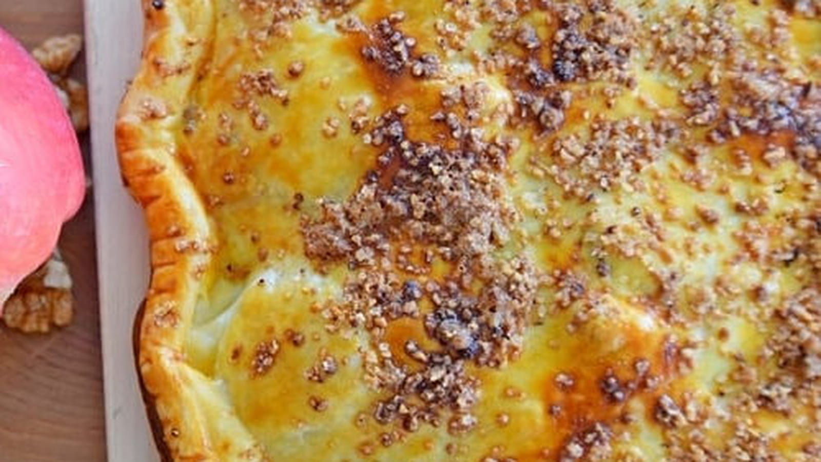 Chausson feuilleté aux pommes, bananes et spéculoos