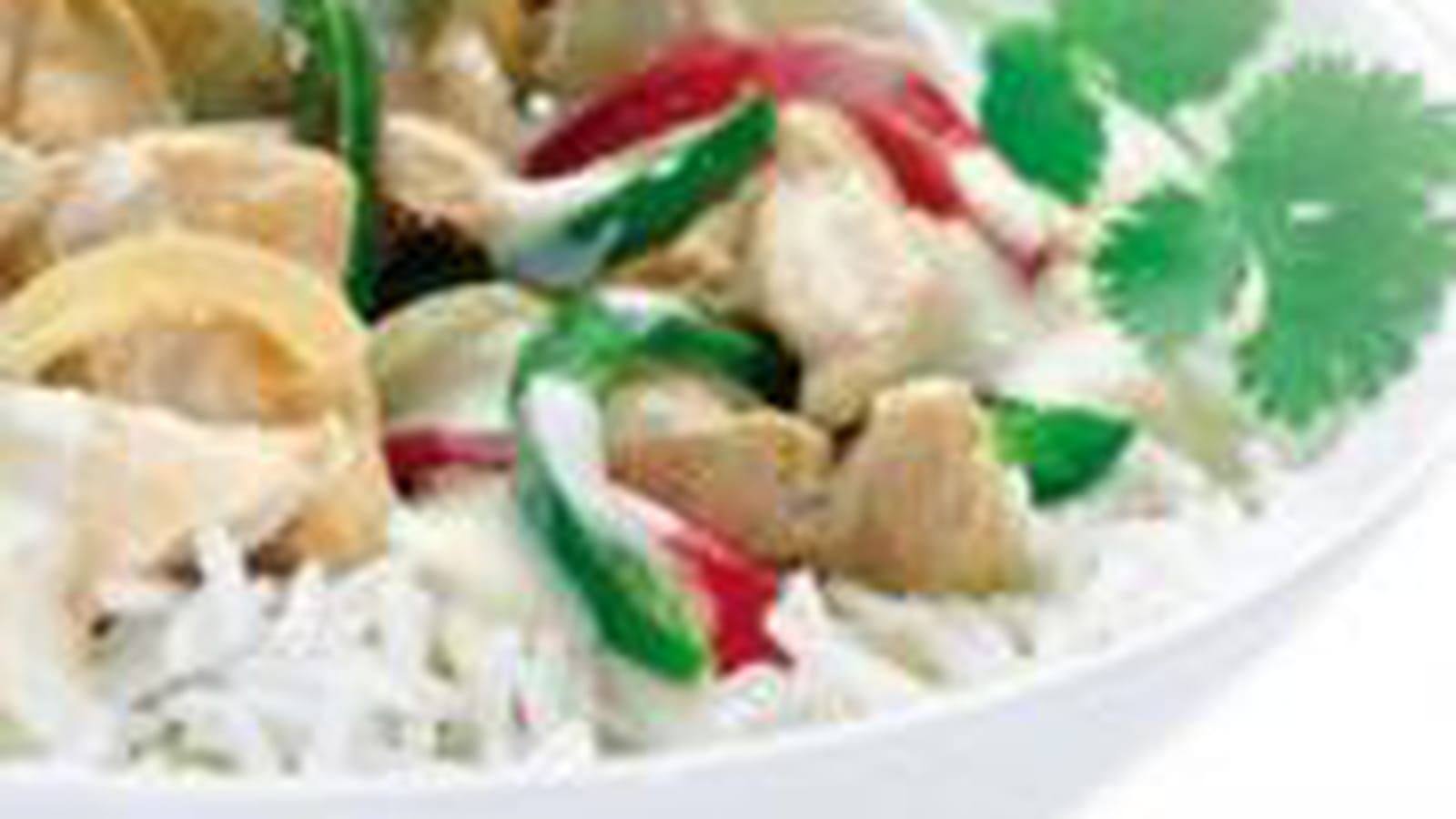 Poulet au philadelphia et curry