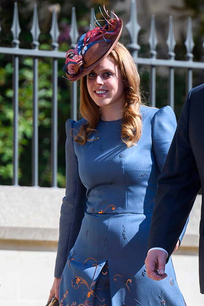 Beatrice d'York en robe bleue