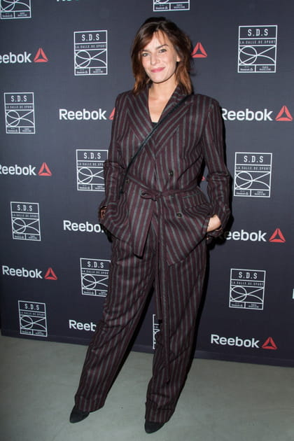 Fauve Hautot en ensemble à rayures