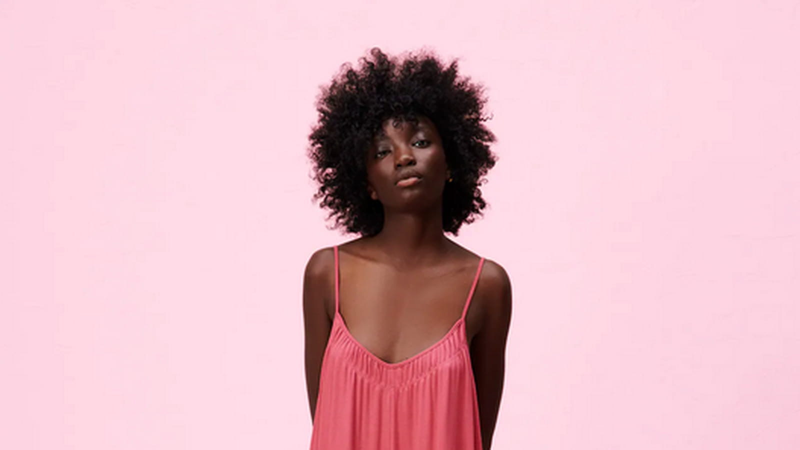 Robe longue rose 