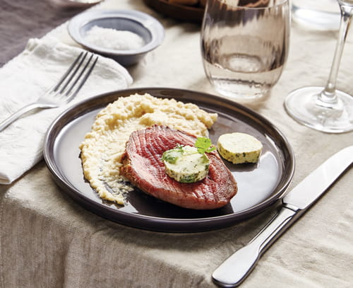 Rôti de bœuf, purée de pommes de terre et céleri au Thermomix