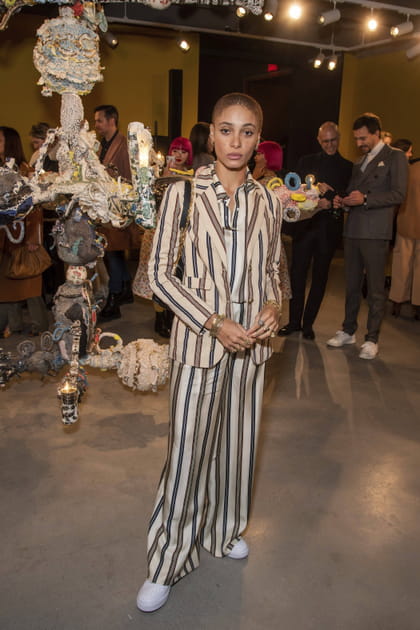Adwoa Aboah au d&eacute;fil&eacute; Tory Burch
