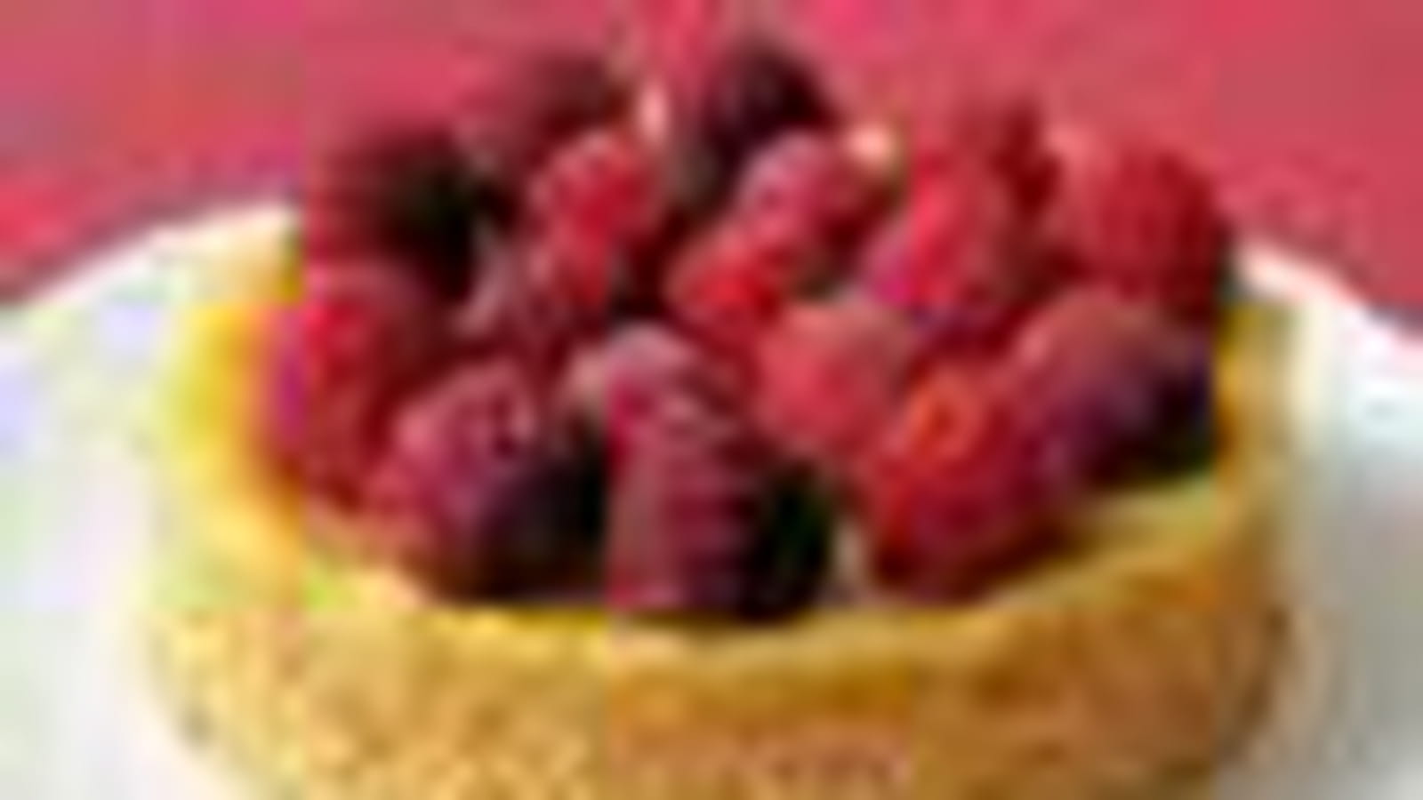 Tarte framboises-citron sur sablé breton