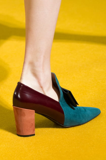 Les Richelieus tricolores du d&eacute;fil&eacute; Paul Smith