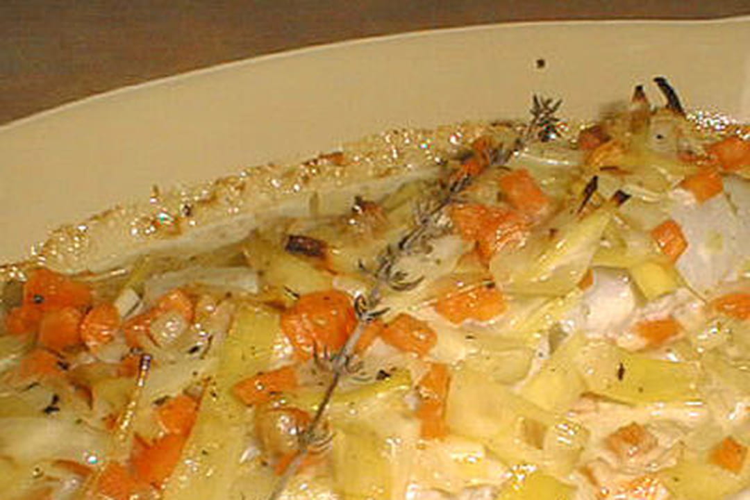 Filets de poisson aux petits légumes