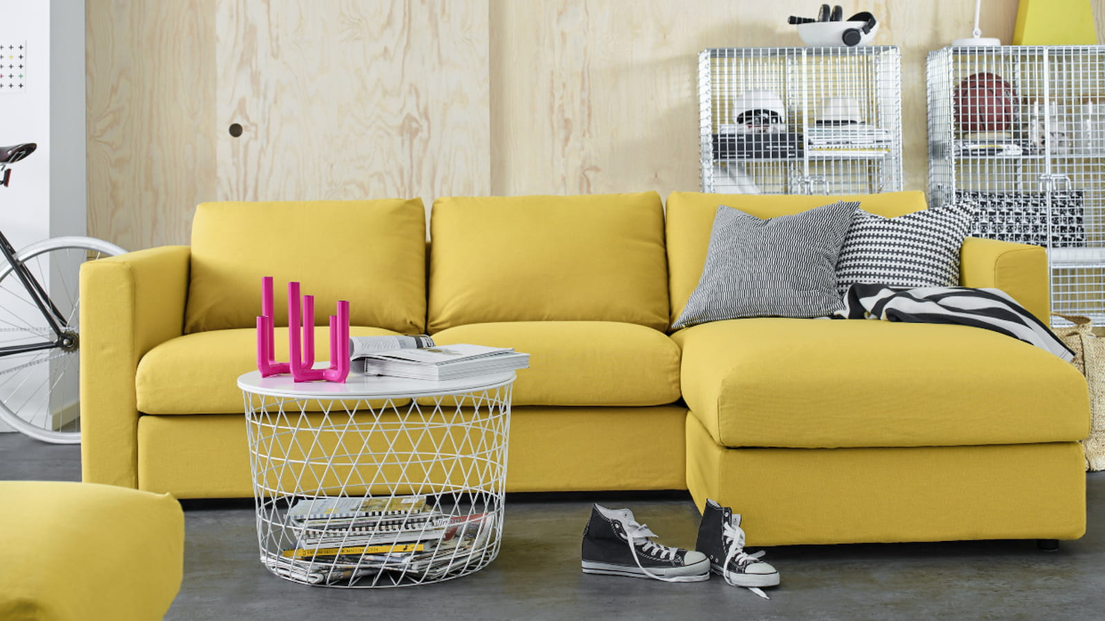 Canapé jaune IKEA