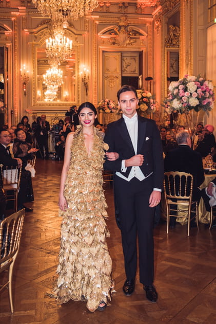 Princesse Inayatinder Kaur de Patiala et le duc de Crussol