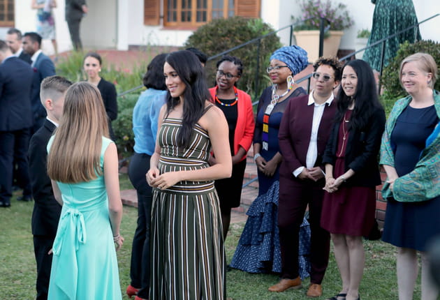 Meghan Markle en pleine discussion