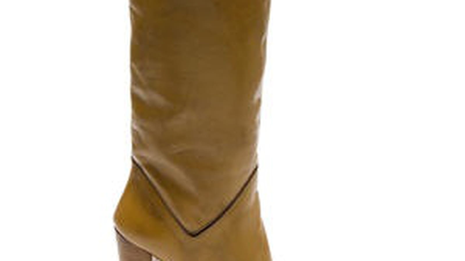 Bottes en cuir jaune de Mango