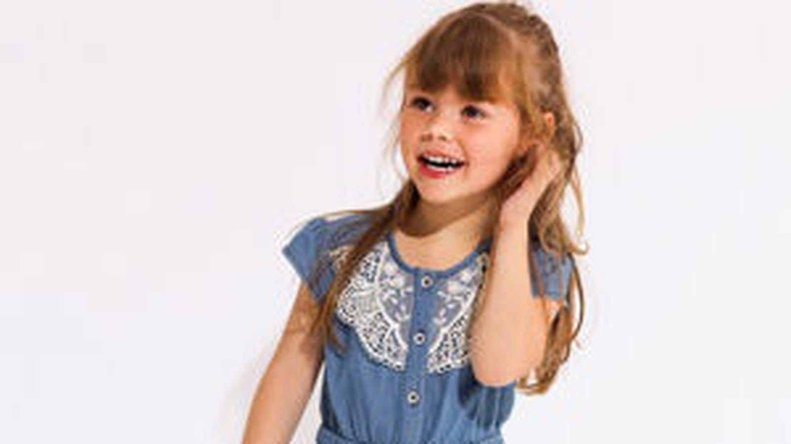 Combi fille en jean de La Redoute 