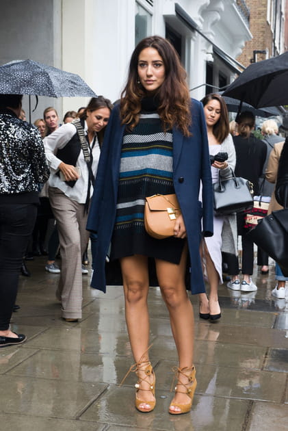 Street style &agrave; Londres : la robe-pull