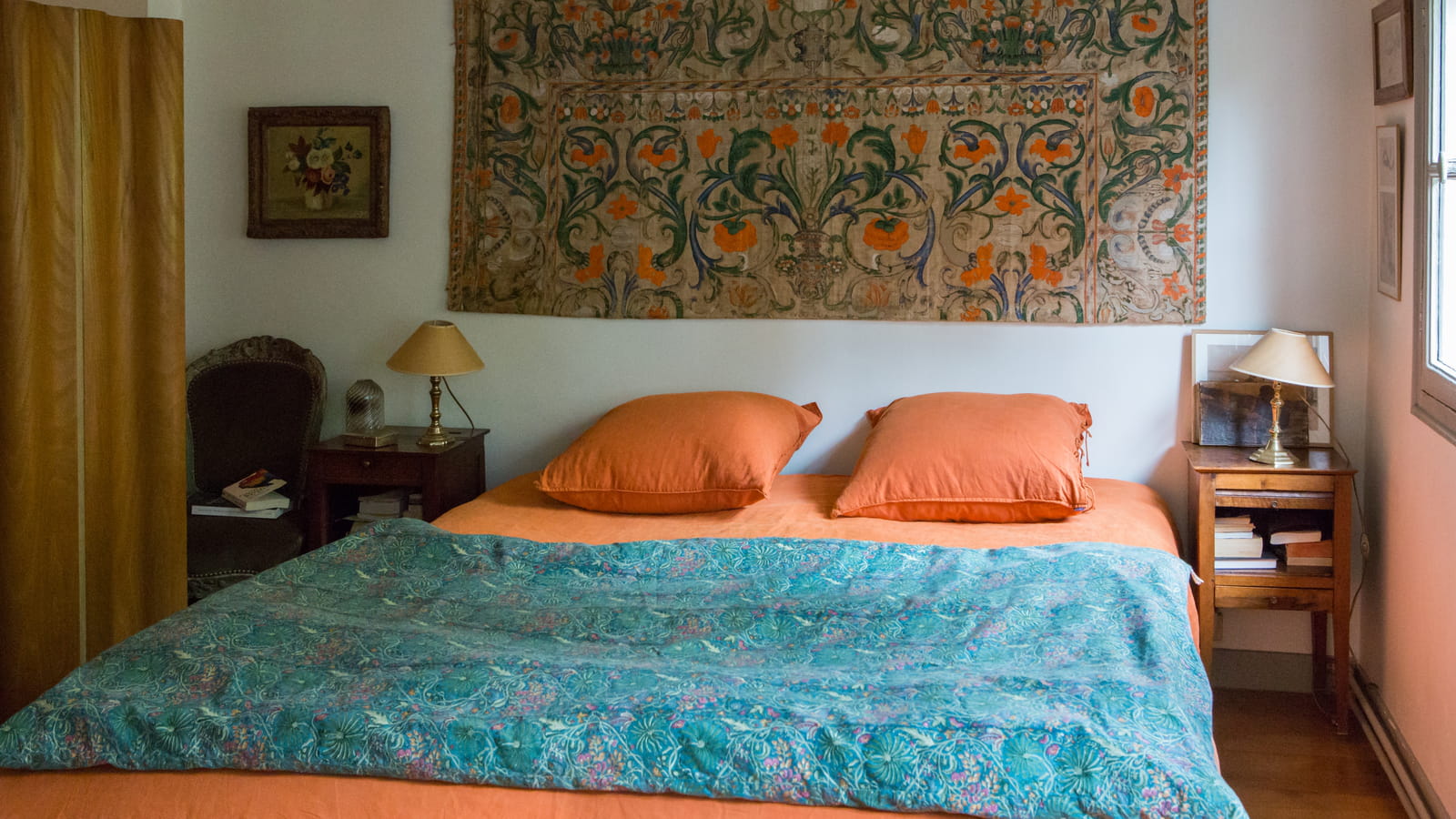 Tête de lit en tissu