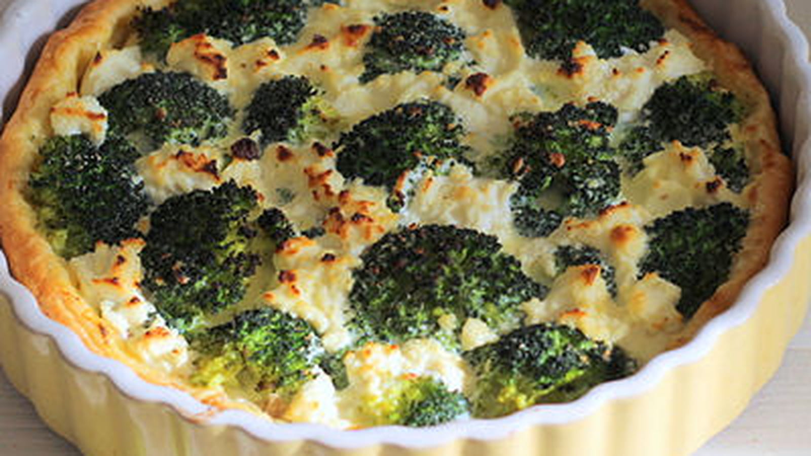 Tarte au brocoli, thon et ricotta