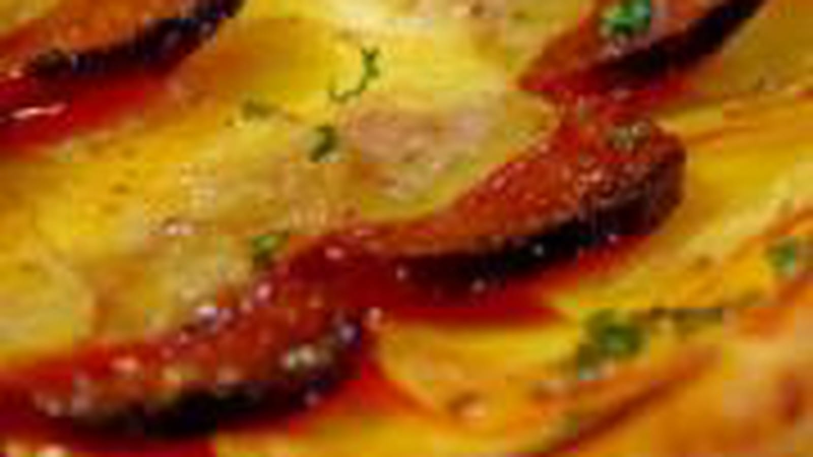 Tarte fine aux pommes de terre et chorizo