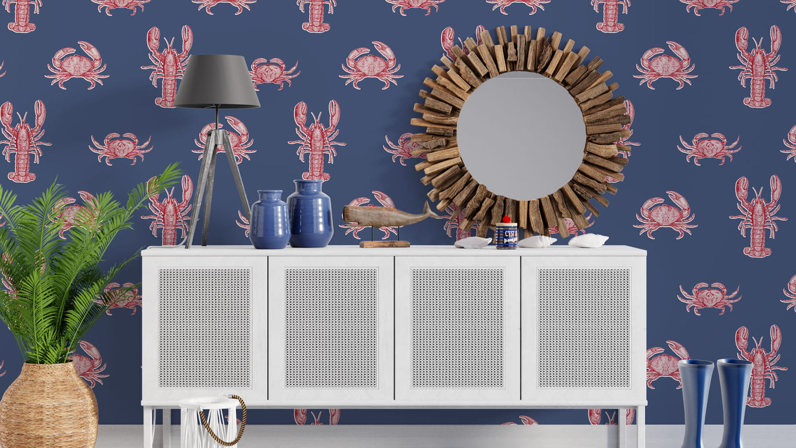 Papier peint homard