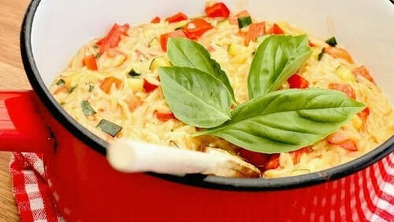 Pastasotto de risetti aux légumes sautés