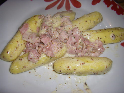 Sauce moutarde aux deux jambons