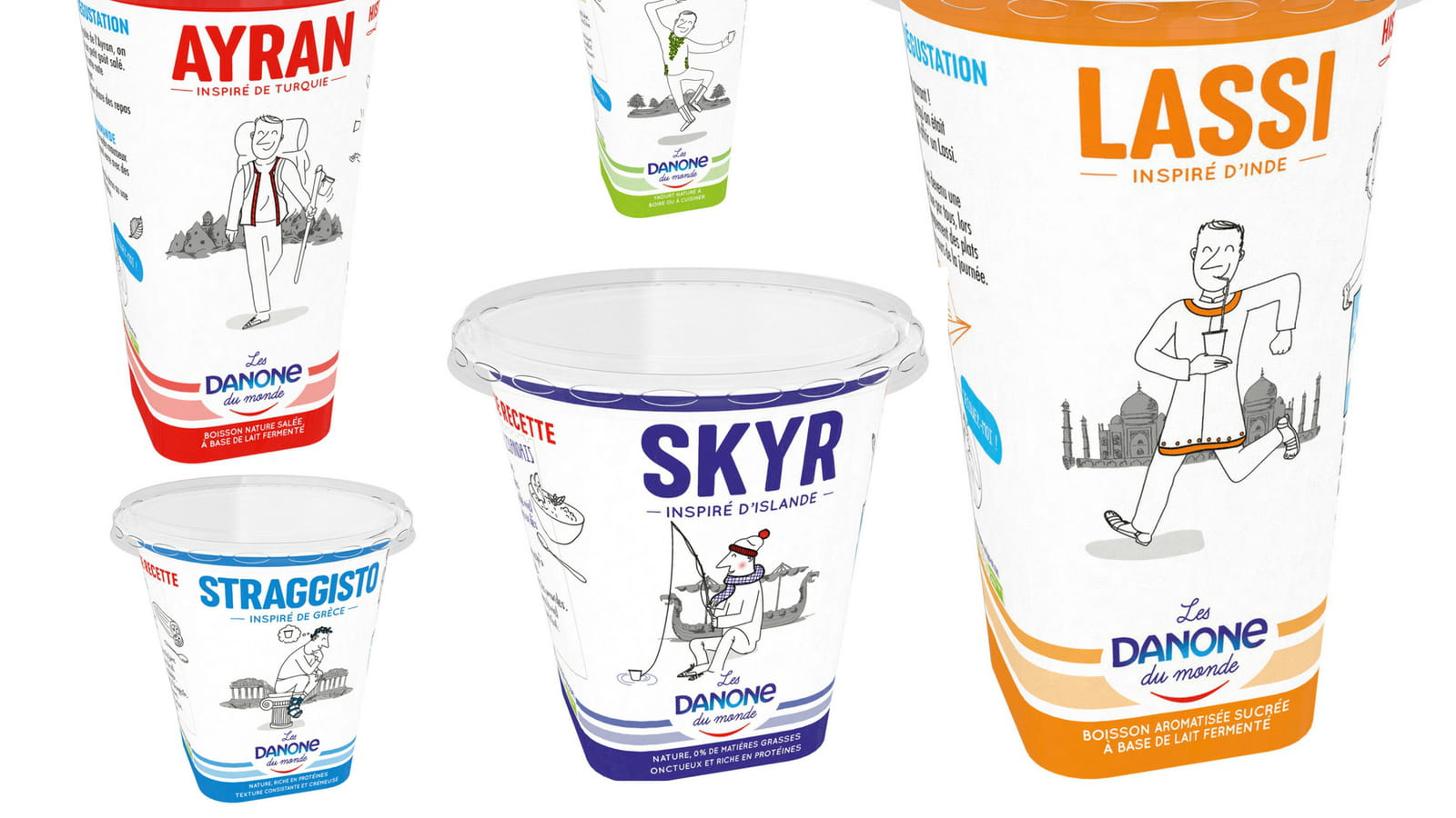 Les yaourts de Danone du monde