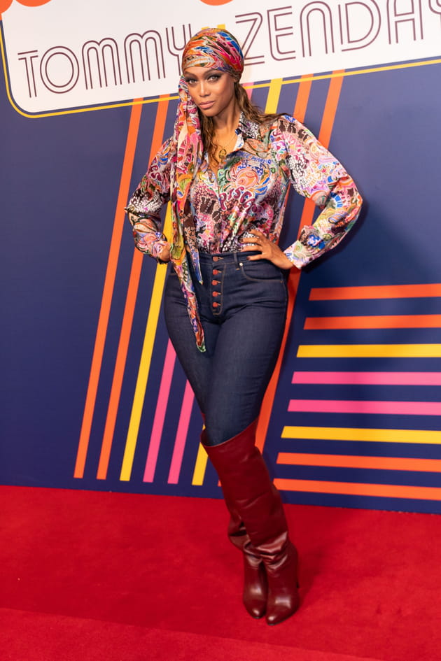 Tyra Banks au défilé Tommy Hilfiger