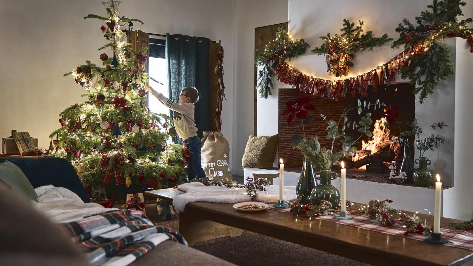Noël au coin de la cheminée