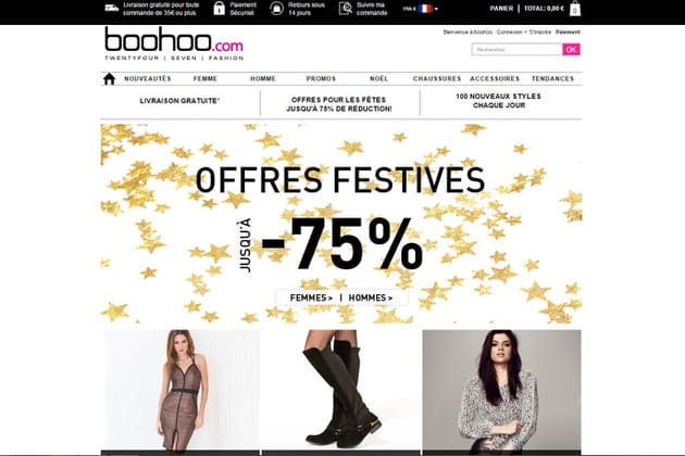 Le e-shop de Boohoo