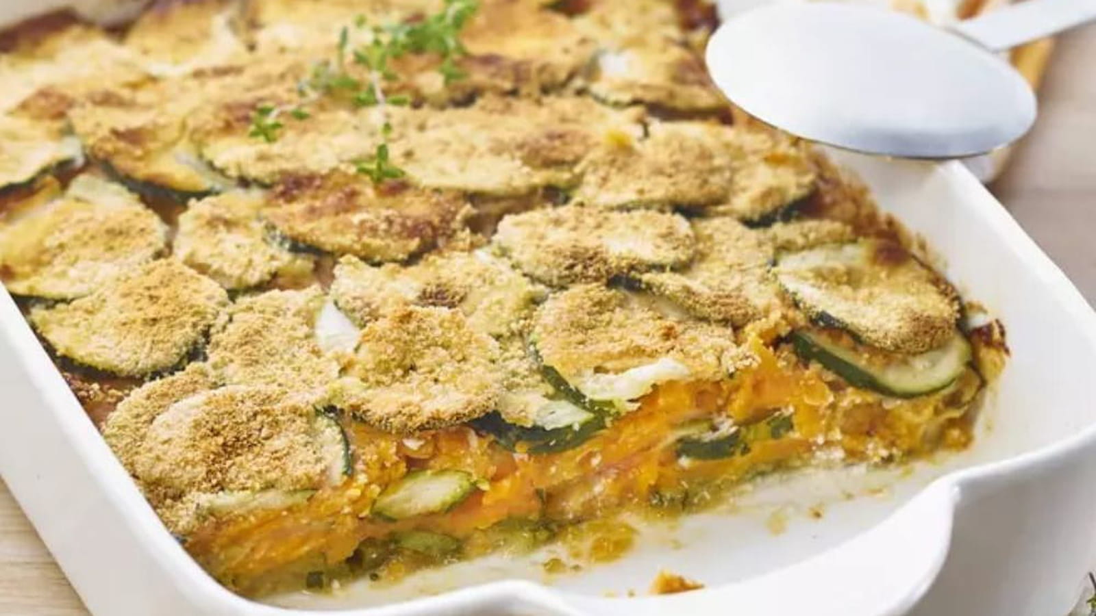 Gratin courgette et patate douce