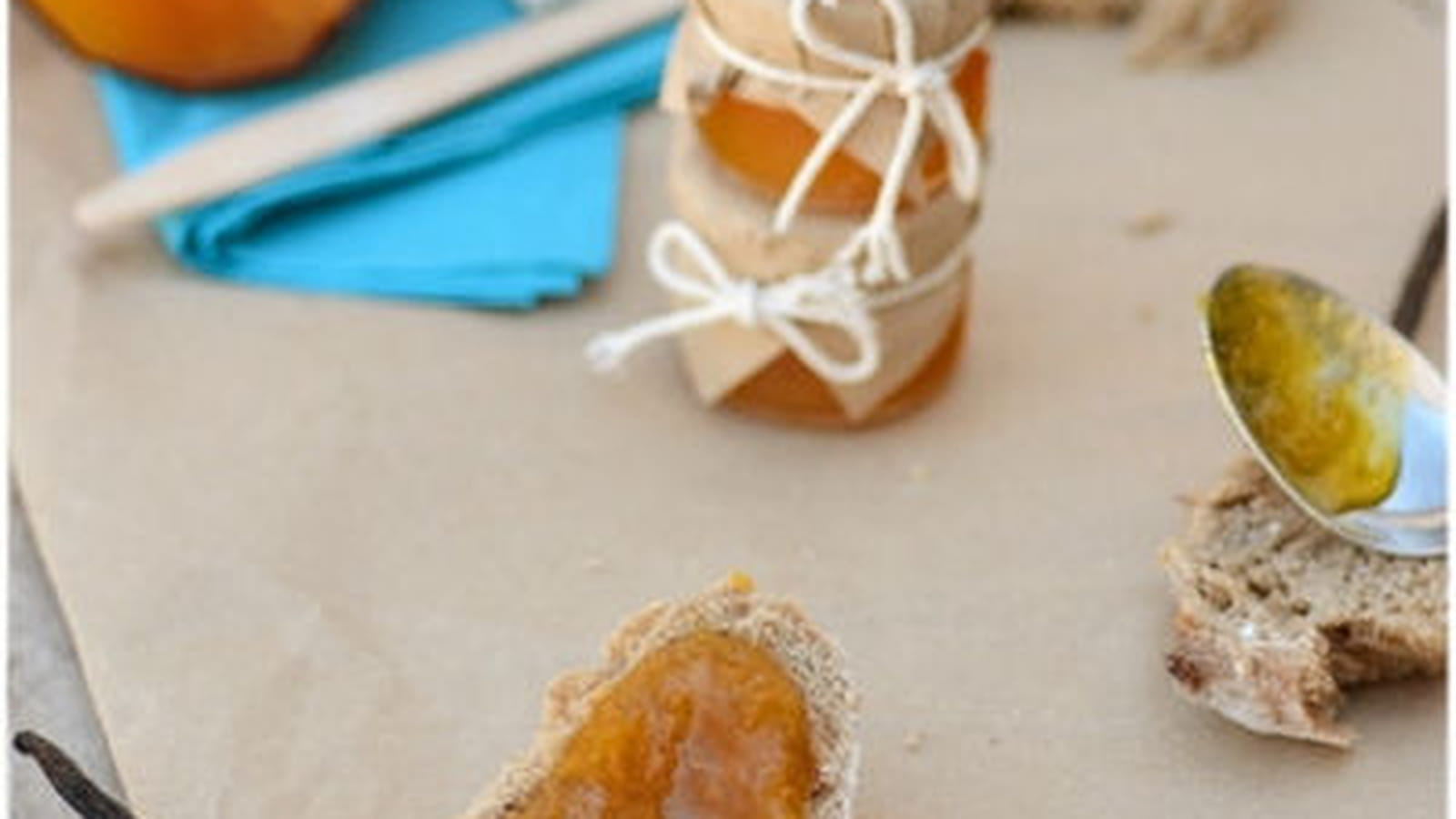 Confiture au potimarron, agrumes et vanille