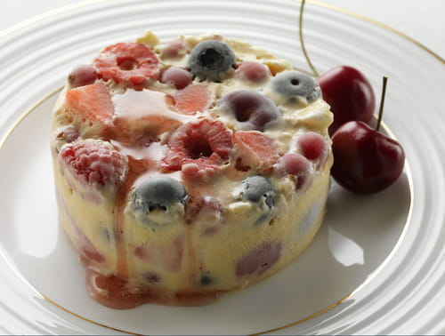 Pudding glacé aux fruits d'été