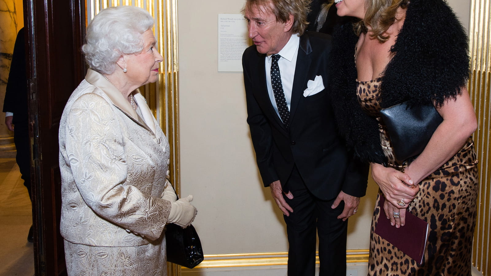 Avec Sir Rod Stewart et sa femme Penny Lancaster, en 2016